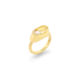 6mm Akoya Pearl, 0.04 Carat Diamond Ring Gold – Ellipse Ring
